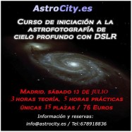 Curso Iniciación astrofotografía cielo profundo. 13 julio 2013