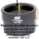 Repuesto anilla cobre diagonales y barlows 1,25" o 2"