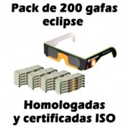 200 gafas eclipse certificadas ISO12312-2