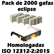Pack 2000 gafas eclipse homologadas ISO